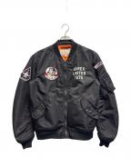 AVIREXアヴィレックス）の古着「MA-1ジャケット / TOPHATTERS」｜ブラック