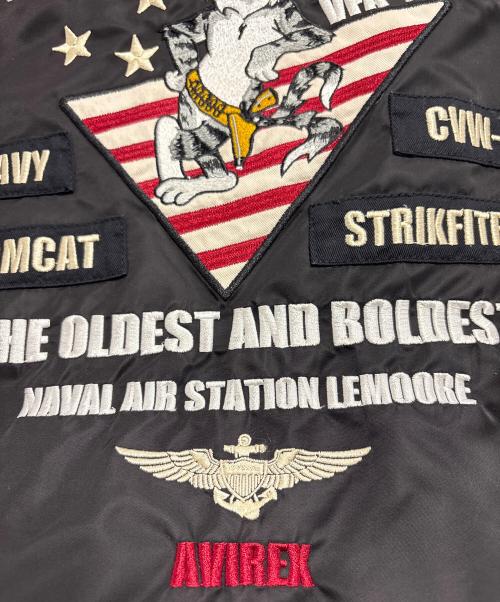 AVIREX（アヴィレックス）AVIREX (アヴィレックス) MA-1ジャケット / TOPHATTERS ブラック サイズ:XLの古着・服飾アイテム