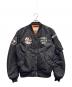 AVIREX（アヴィレックス）の古着「MA-1ジャケット / TOPHATTERS」｜ブラック