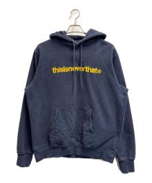 thisisneverthat（ディスイズネバーザット）の古着「ロゴ刺繍パーカー」｜ネイビー