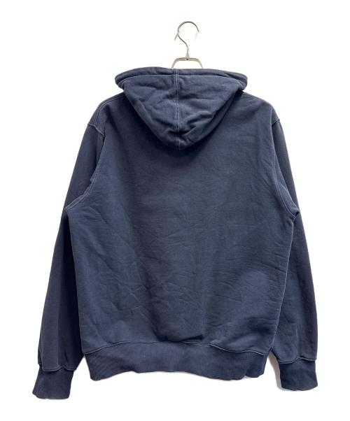 thisisneverthat（ディスイズネバーザット）thisisneverthat (ディスイズネバーザット) ロゴ刺繍パーカー ネイビー サイズ:Lの古着・服飾アイテム