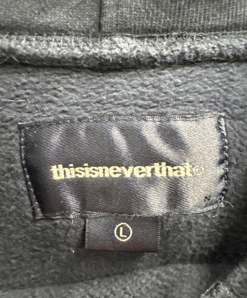 thisisneverthat（ディスイズネバーザット）thisisneverthat (ディスイズネバーザット) ロゴ刺繍パーカー ネイビー サイズ:Lの古着・服飾アイテム