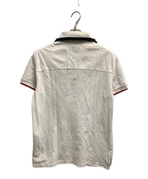 MONCLER（モンクレール）MONCLER (モンクレール) ポロシャツ ホワイト サイズ:SIZE XLの古着・服飾アイテム
