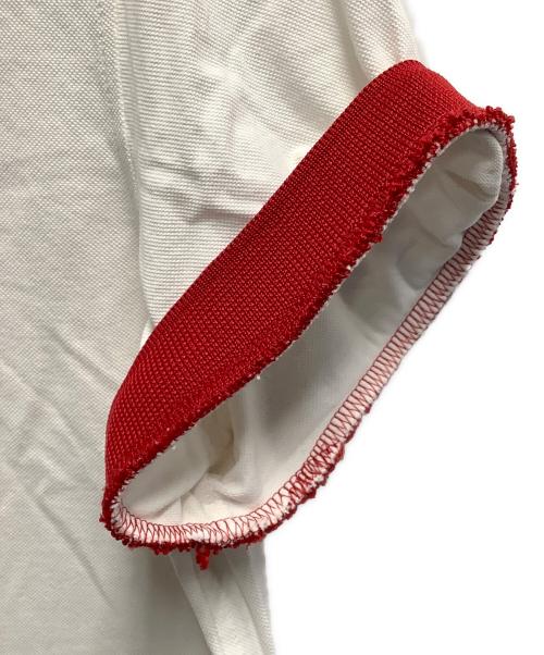 MONCLER（モンクレール）MONCLER (モンクレール) ポロシャツ ホワイト サイズ:SIZE XLの古着・服飾アイテム