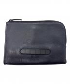 TOMOEトモエ）の古着「クラッチバッグ」｜ネイビー