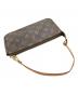 中古・古着 LOUIS VUITTON (ルイ ヴィトン) ショルダーポーチ ブラウン：50000円