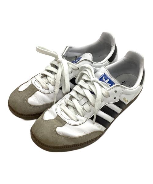 adidas（アディダス）adidas (アディダス) ローカットスニーカー ホワイト×ブラック サイズ:SIZE 27.5cmの古着・服飾アイテム