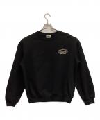 90909090）の古着「Crown Logo Crewneck Sweat」｜ブラック