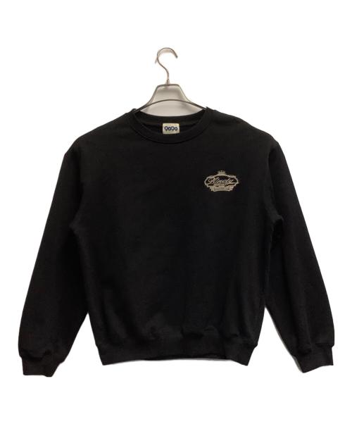 9090（9090）9090 (9090) Crown Logo Crewneck Sweat ブラック サイズ:Lの古着・服飾アイテム