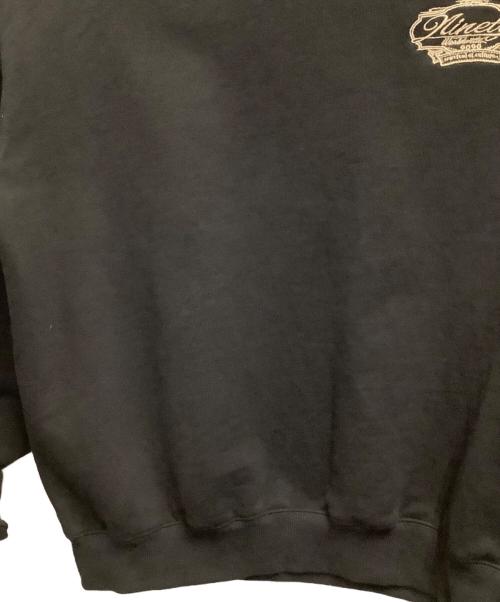 9090（9090）9090 (9090) Crown Logo Crewneck Sweat ブラック サイズ:Lの古着・服飾アイテム