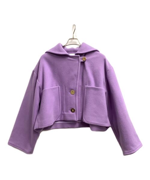 patou（パトゥ）patou (パトゥ) ワイドスリーブセーラーコート パープル サイズ:36の古着・服飾アイテム