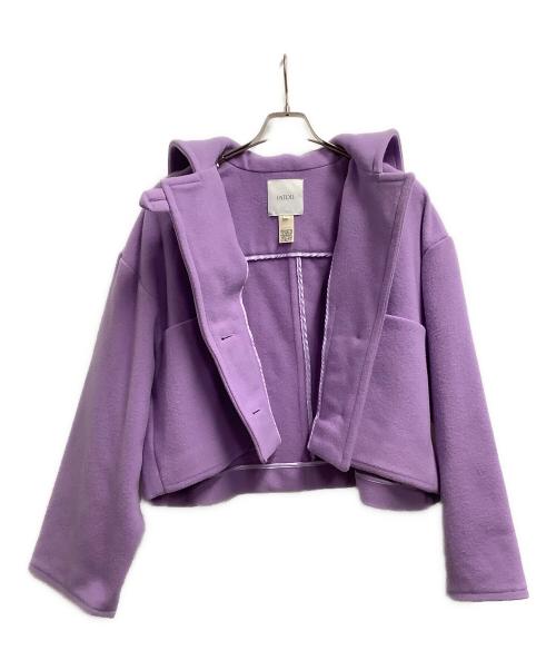 patou（パトゥ）patou (パトゥ) ワイドスリーブセーラーコート パープル サイズ:36の古着・服飾アイテム