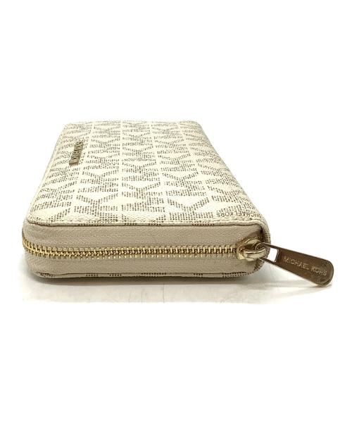MICHAEL KORS（マイケル・コース）MICHAEL KORS (マイケル・コース) 長財布 ホワイト×ベージュの古着・服飾アイテム