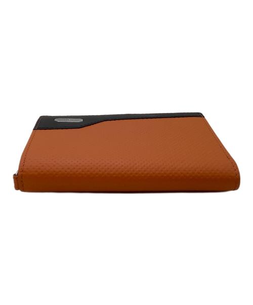 Neu interesse（ノイ・インテレッセ）Neu interesse (ノイ・インテレッセ) 2つ折り財布 オレンジ×ブラックの古着・服飾アイテム