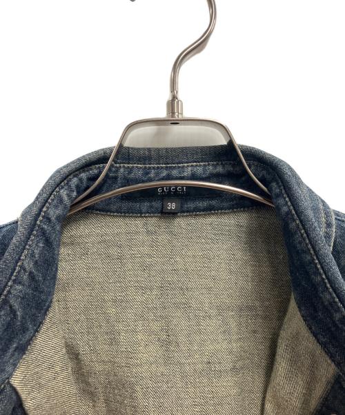 GUCCI（グッチ）GUCCI (グッチ) デニムジャケット インディゴ サイズ:38の古着・服飾アイテム