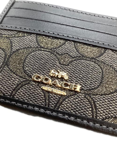 COACH（コーチ）COACH (コーチ) パスケース ブラック×ベージュの古着・服飾アイテム