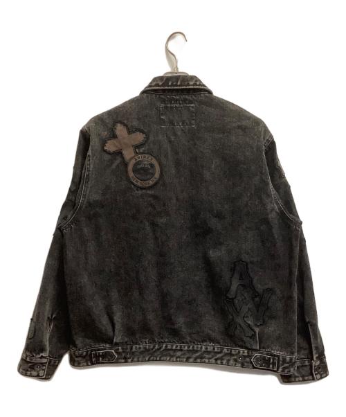 AVIREX（アヴィレックス）AVIREX (アヴィレックス) デニムジャケット ブラック サイズ:XLの古着・服飾アイテム