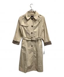 Aquascutum（アクアスキュータム）の古着「フーデッドコート」｜ベージュ