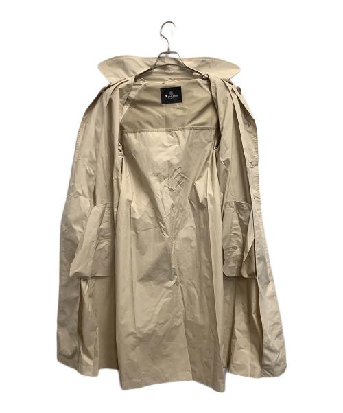 Aquascutum（アクアスキュータム）Aquascutum (アクアスキュータム) フーデッドコート ベージュ サイズ:Mの古着・服飾アイテム