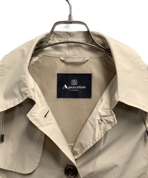 Aquascutum（アクアスキュータム）Aquascutum (アクアスキュータム) フーデッドコート ベージュ サイズ:Mの古着・服飾アイテム