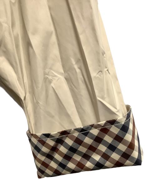 Aquascutum（アクアスキュータム）Aquascutum (アクアスキュータム) フーデッドコート ベージュ サイズ:Mの古着・服飾アイテム