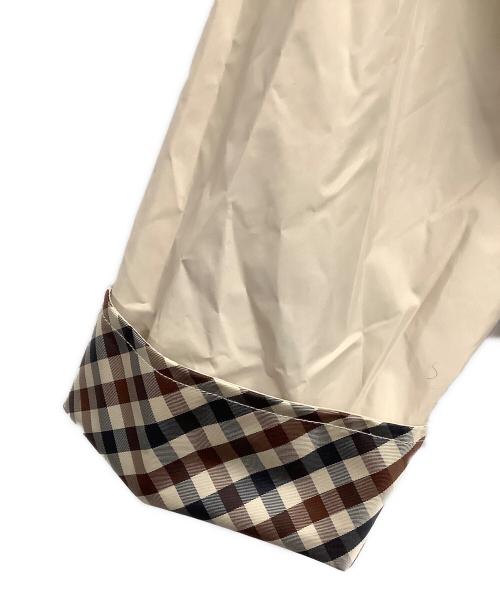 Aquascutum（アクアスキュータム）Aquascutum (アクアスキュータム) フーデッドコート ベージュ サイズ:Mの古着・服飾アイテム