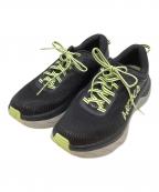 HOKAONEONEホカオネオネ）の古着「ランニングシューズ」｜ブラック×イエロー