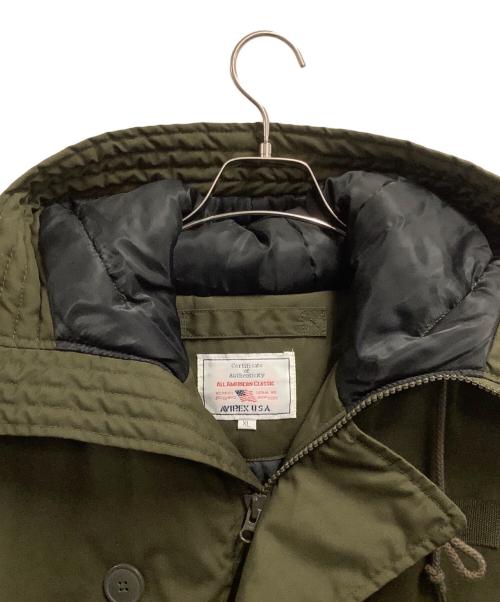 AVIREX（アヴィレックス）AVIREX (アヴィレックス) 中綿ジャケット グリーン サイズ:SIZE XLの古着・服飾アイテム
