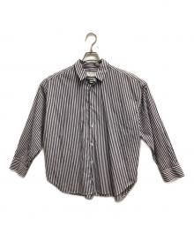 KAGURE（カグレ）の古着「長袖シャツ」｜ホワイト×ブルー