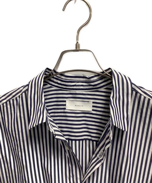 KAGURE（カグレ）KAGURE (カグレ) 長袖シャツ ホワイト×ブルー サイズ:SIZE Freeの古着・服飾アイテム