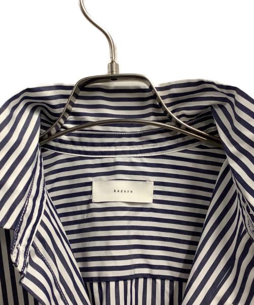KAGURE（カグレ）KAGURE (カグレ) 長袖シャツ ホワイト×ブルー サイズ:SIZE Freeの古着・服飾アイテム