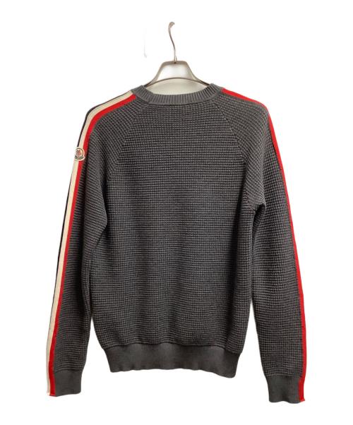 MONCLER（モンクレール）MONCLER (モンクレール) GIROCOLLO TRICOTニット グレー サイズ:Mの古着・服飾アイテム