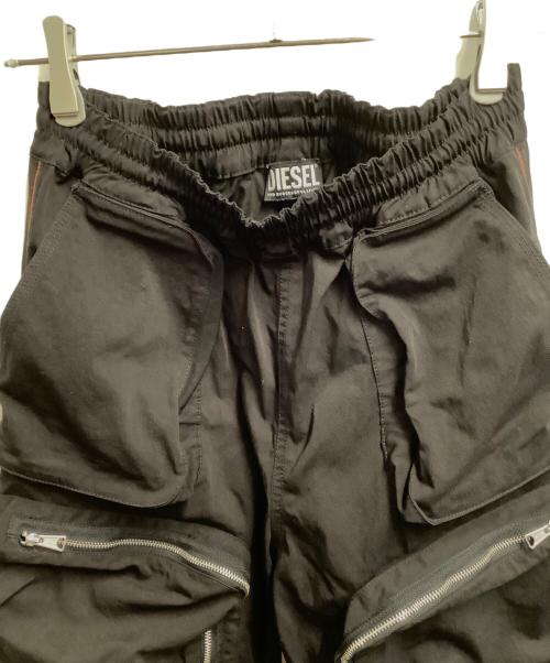 DIESEL（ディーゼル）DIESEL (ディーゼル) カーゴパンツ ブラック サイズ:Sの古着・服飾アイテム