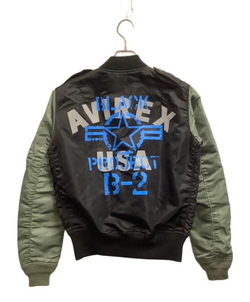 AVIREX（アヴィレックス）AVIREX (アヴィレックス) L-2Bフライトジャケット ブラック×オリーブ サイズ:SIZE Mの古着・服飾アイテム