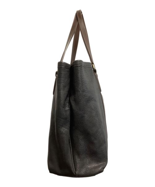 土屋鞄（ツチヤカバン）土屋鞄 (ツチヤカバン) レザートートバッグ ブラックの古着・服飾アイテム