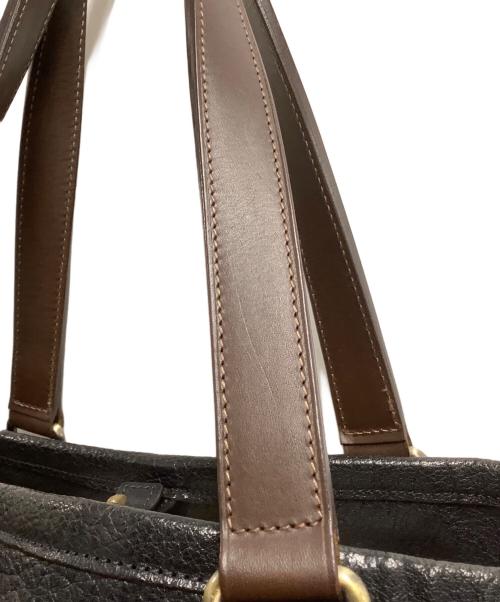 土屋鞄（ツチヤカバン）土屋鞄 (ツチヤカバン) レザートートバッグ ブラックの古着・服飾アイテム