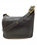 COACHコーチ）の古着「レザーショルダーバッグ」｜ブラック