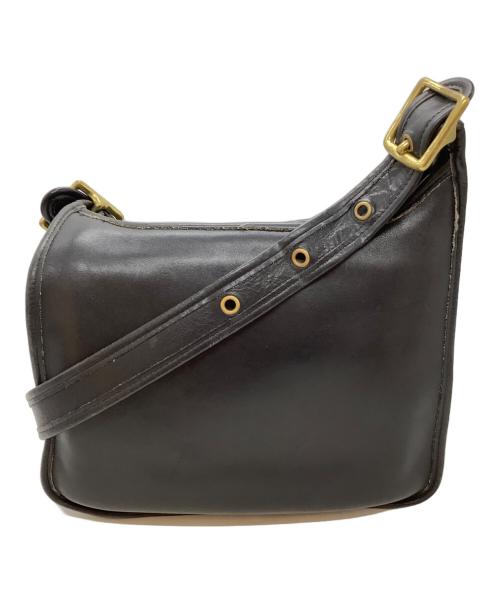 COACH（コーチ）COACH (コーチ) レザーショルダーバッグ ブラックの古着・服飾アイテム