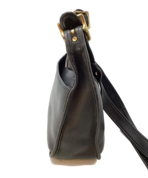 COACH（コーチ）COACH (コーチ) レザーショルダーバッグ ブラックの古着・服飾アイテム