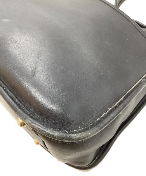COACH（コーチ）COACH (コーチ) レザーショルダーバッグ ブラックの古着・服飾アイテム