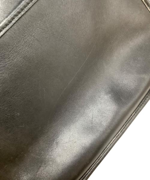 COACH（コーチ）COACH (コーチ) レザーショルダーバッグ ブラックの古着・服飾アイテム