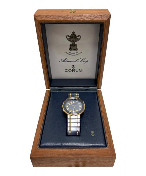 CORUM（コルム）CORUM (コルム) Admiral's Cup アドミラルズカップ Ref.99.810.31 V-52 35mm ネイビー文字盤 ネイビー文字盤 サイズ:35mm/17cmの古着・服飾アイテム