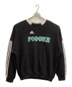 adidasアディダス）の古着「クルーネックスウェット」｜ホワイト×ブラック
