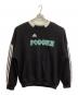 adidas（アディダス）の古着「クルーネックスウェット」｜ホワイト×ブラック