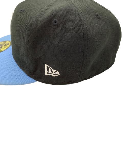 New Era（ニューエラ）New Era (ニューエラ) stussy (ステューシー) キャップ ブラック×スカイブルー サイズ:7 5/8の古着・服飾アイテム