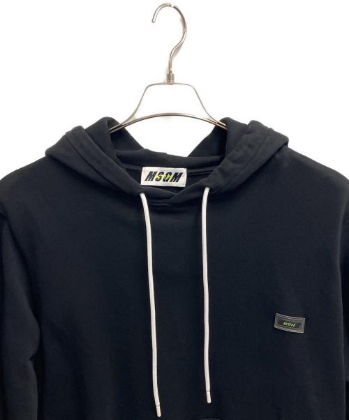MSGM（エムエスジーエム）MSGM (エムエスジーエム) プルオーバーパーカー ブラック サイズ:Sの古着・服飾アイテム