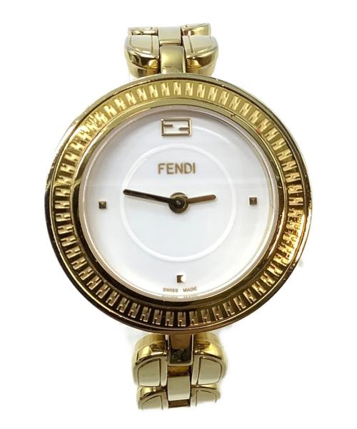 FENDI（フェンディ）FENDI (フェンディ) 腕時計 ゴールド×ホワイトの古着・服飾アイテム