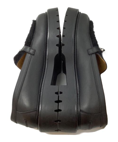 HERMES（エルメス）HERMES (エルメス) ローファー ブラック サイズ:SIZE 39の古着・服飾アイテム
