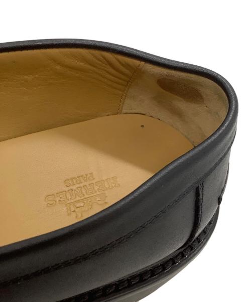 HERMES（エルメス）HERMES (エルメス) ローファー ブラック サイズ:SIZE 39の古着・服飾アイテム