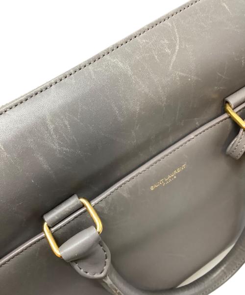 Saint Laurent Paris（サンローランパリ）Saint Laurent Paris (サンローランパリ) 2wayボストンバッグ グレーの古着・服飾アイテム